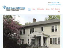 Tablet Screenshot of clinicalservices.com